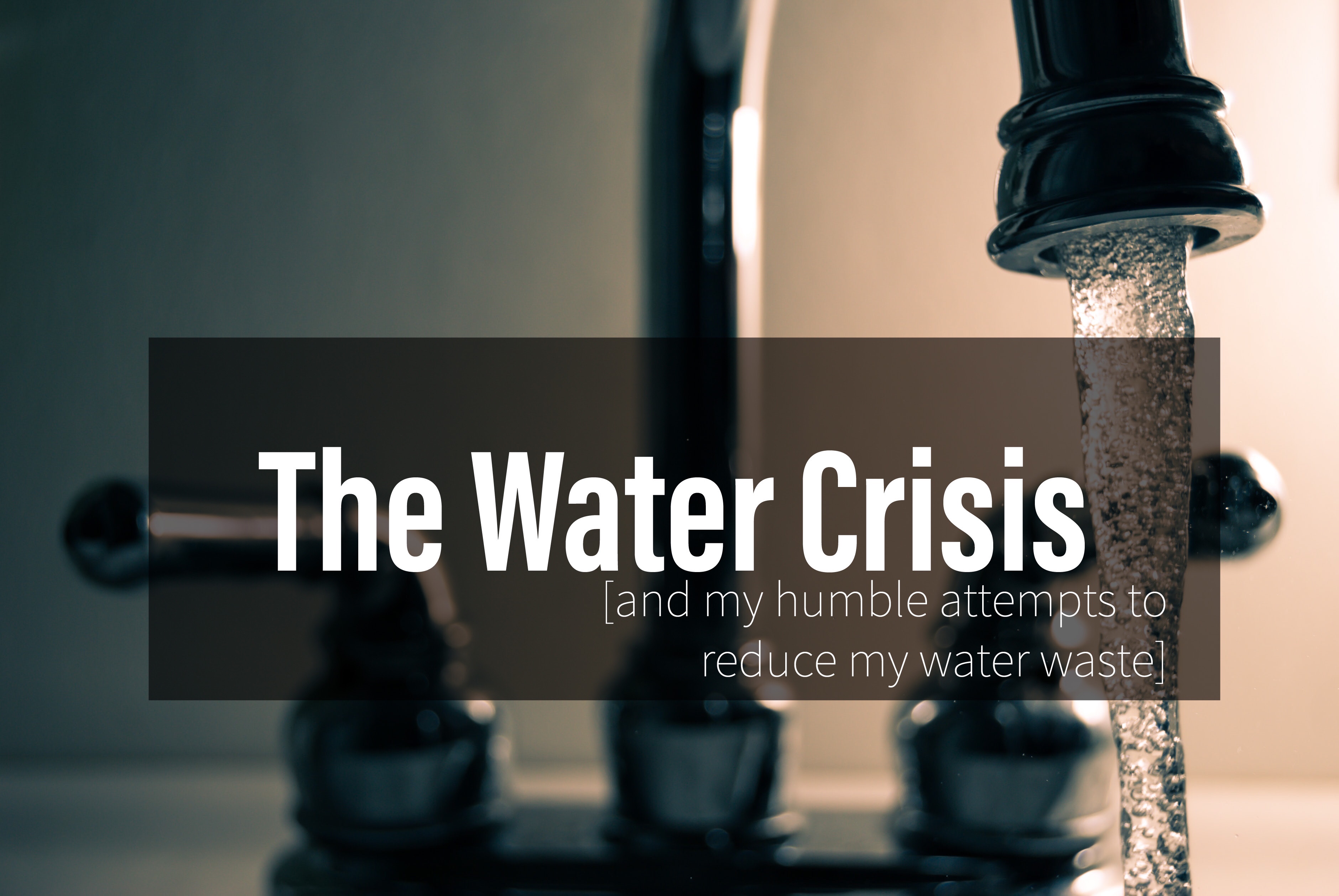 The Water Crisis [and my humble attempts to reduce my water waste] – No ...